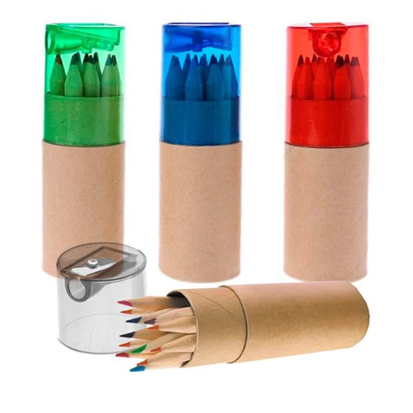 (BL-20) Set Lápices De Colores Y Sacapunta