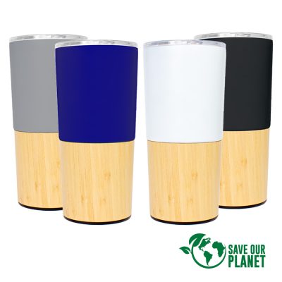 (MB-05) Mug Termico Metal Madera