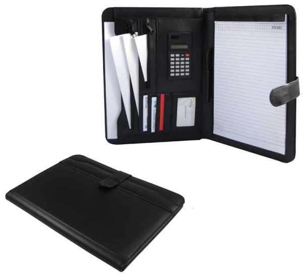 (MP-02) Carpeta Símil Cuero Con Calculadora