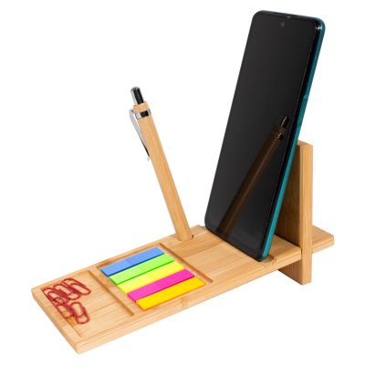 decoración de escritorio con branding