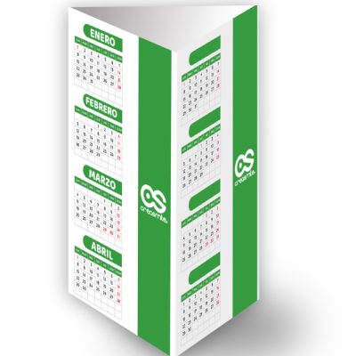 (PS-17) Calendario Tríptico Vertical