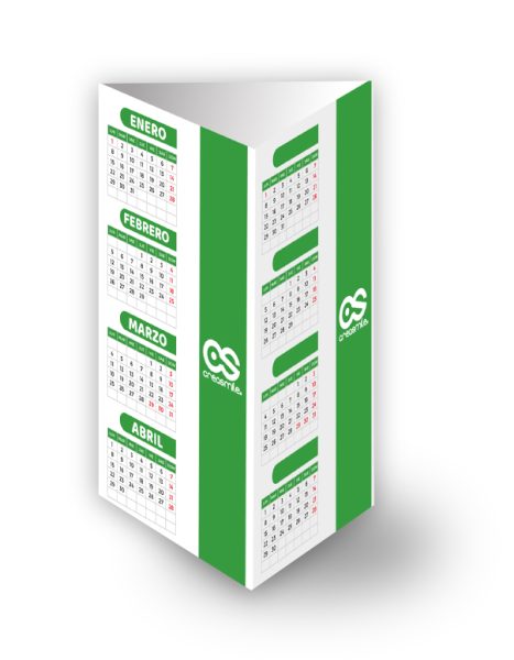 (PS-17) Calendario Tríptico Vertical