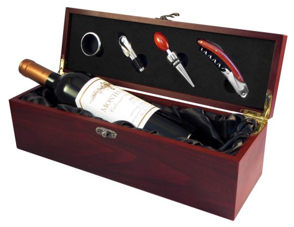 (RC-16) Caja Madera Para Vino