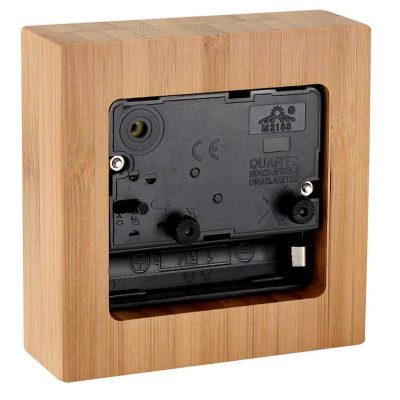 (RC-19) Reloj Bambú Escritorio