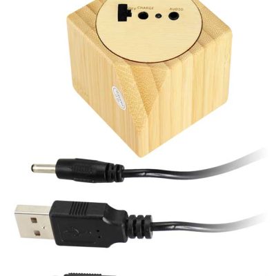 (TC-27) Parlante Cubo Madera