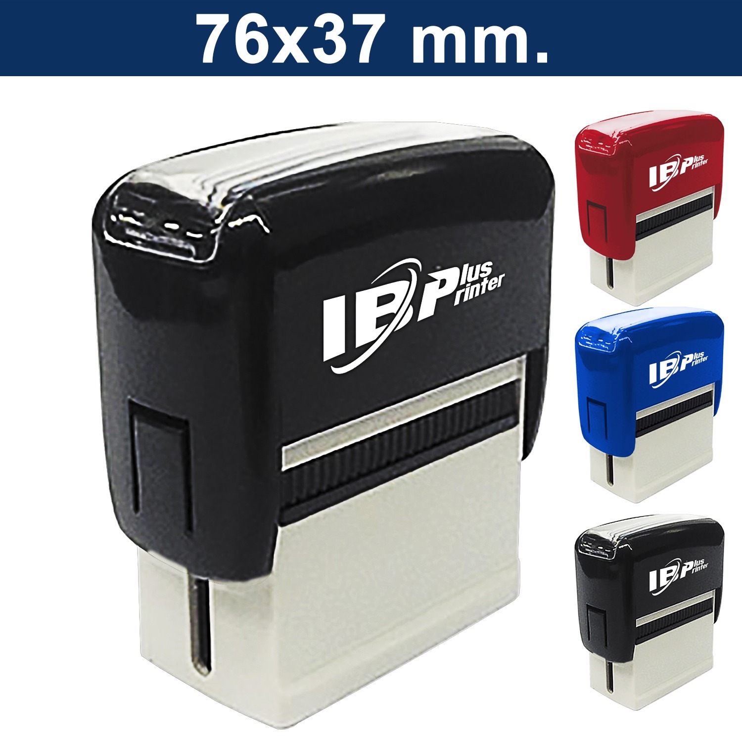 timbres personalizados rectangular 76x37mm