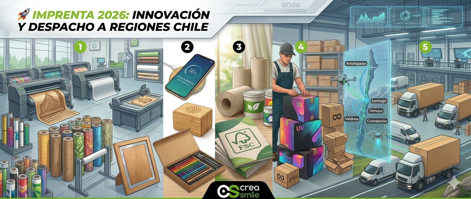 Servicios de imprenta 2026: Guía completa con despacho a regiones