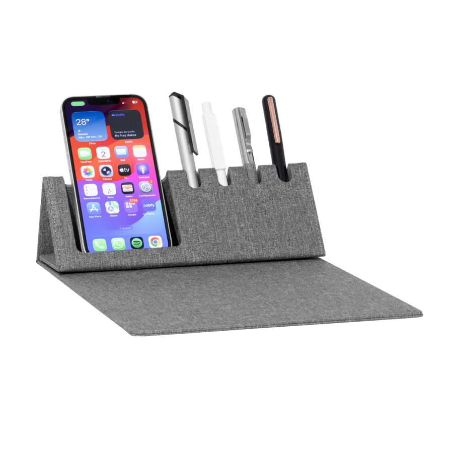 (PI-07) Mousepad Porta Celular Y Bolígrafo