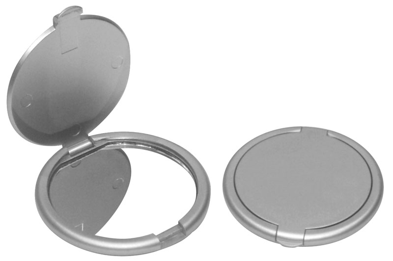 (PI-45) Espejo Redondo Plateado