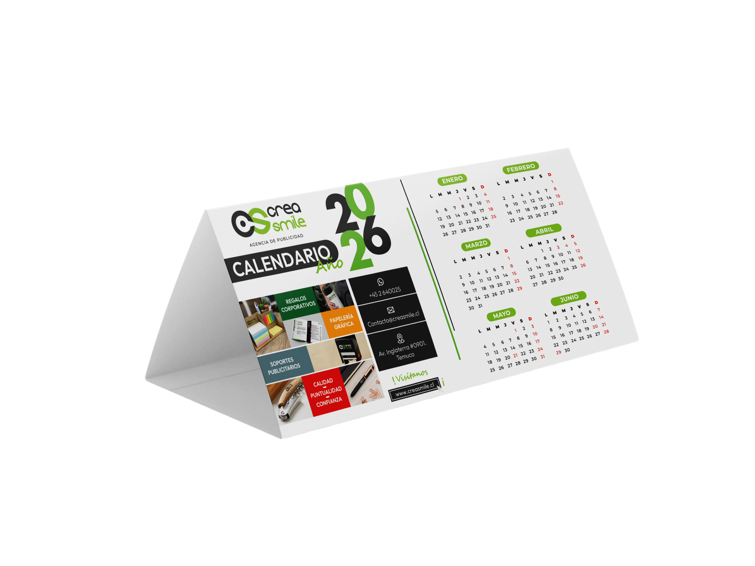 (PS-21) Calendario Simple Escritorio