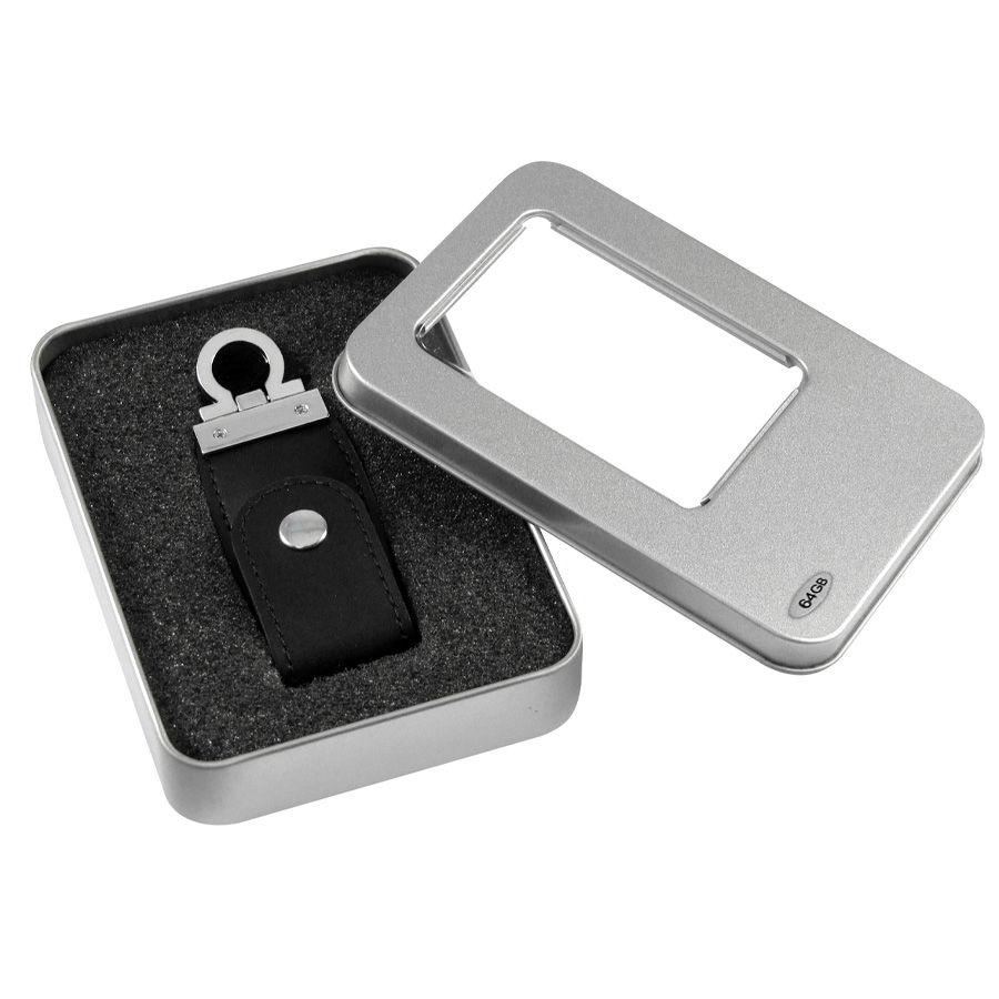 (TC-11) Pendrive Llavero Cuero 64 Gb