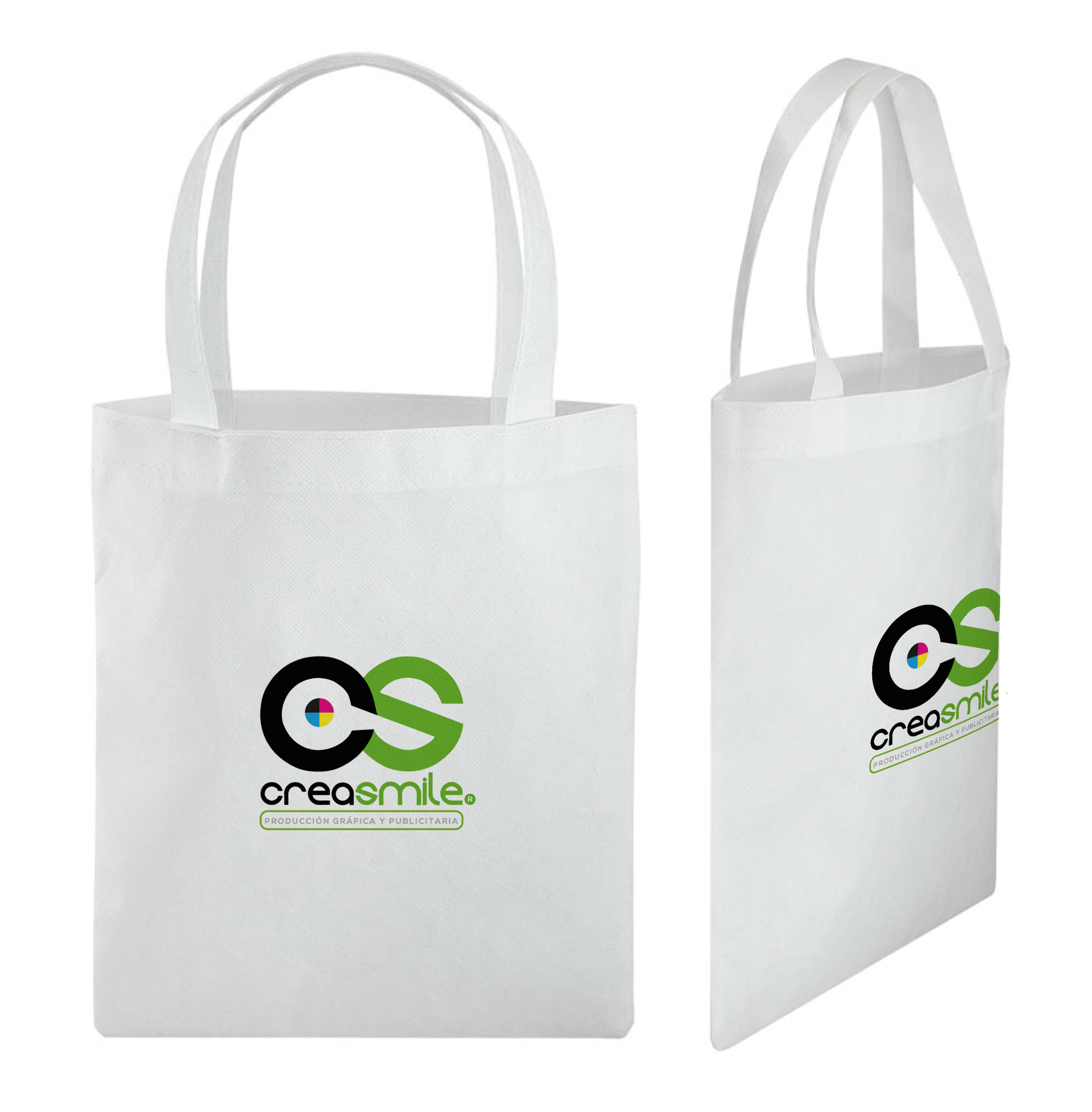 Bolsa Plana Con Asas Logo Color