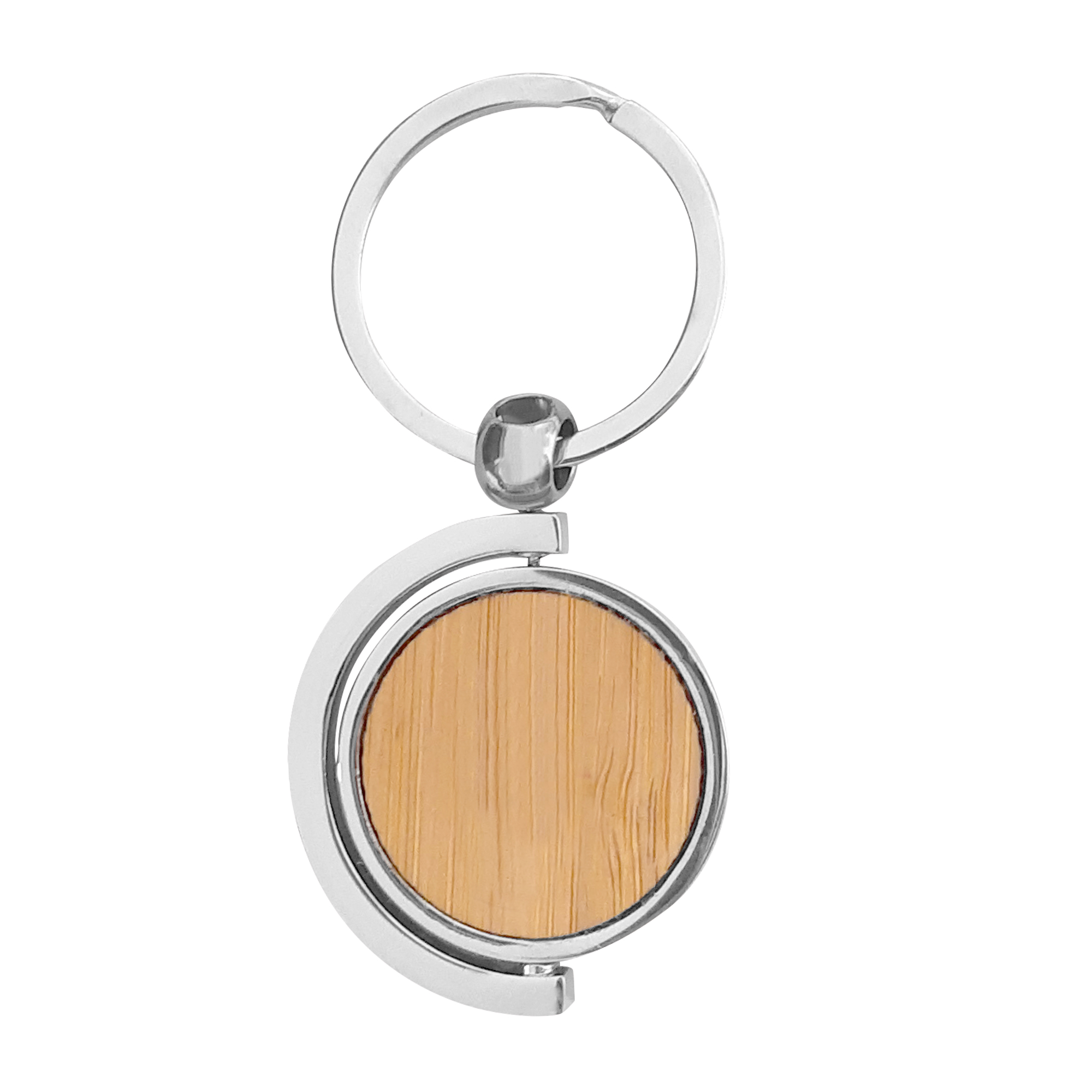 Llavero Circular Bambú