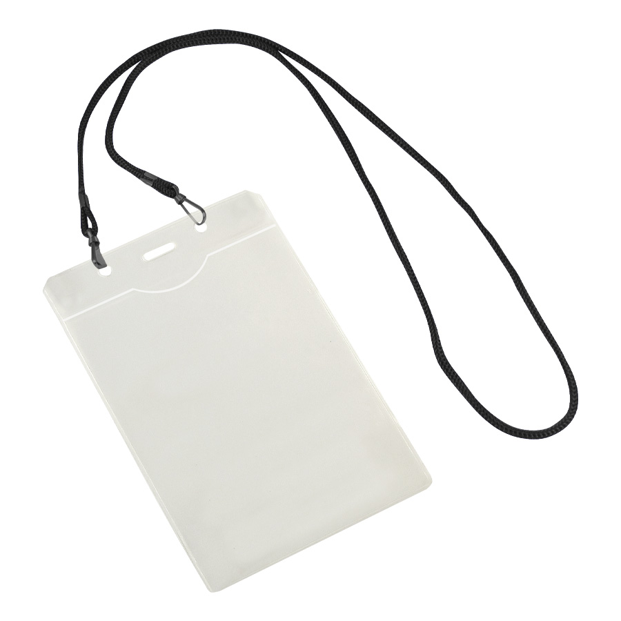 Porta Credencial Pvc Y Colgador