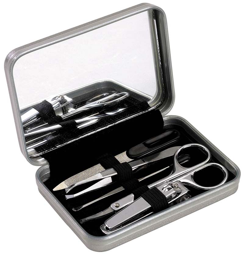 Set De Manicure Deluxe Metal
