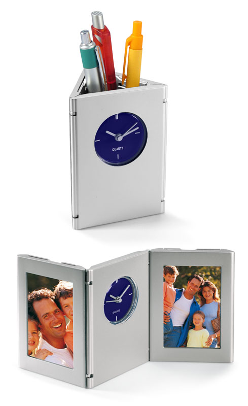 Portarretrato Con Reloj