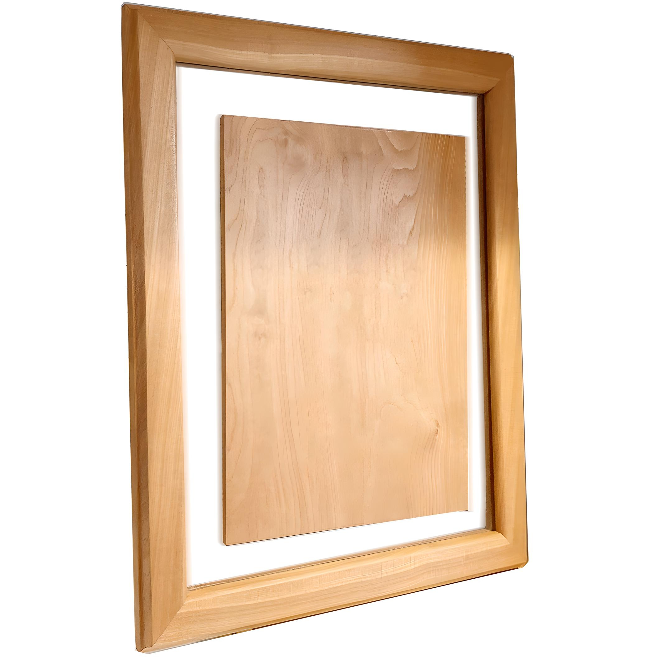 Galvano Cristal Madera Grande